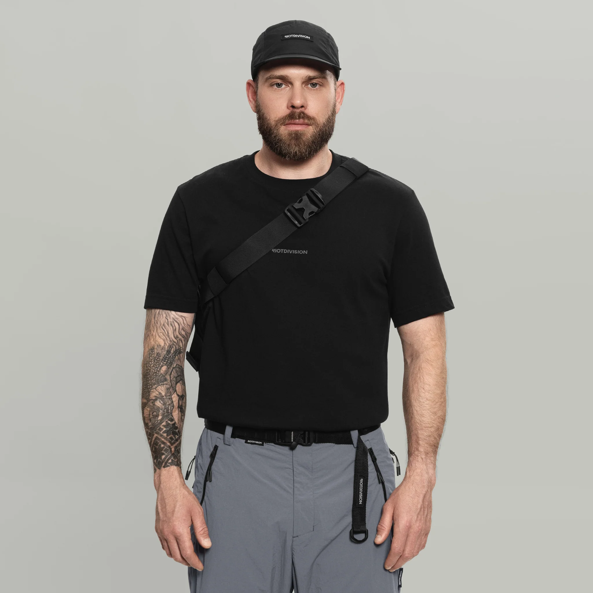 3CH0 2 Pockets Waist Bag Gen.1 RD-3CH02PWB_GEN.1 BLACK - Image 10