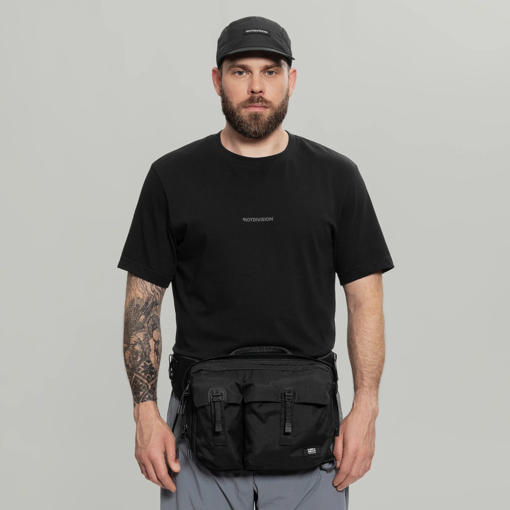 3CH0 2 Pockets Waist Bag Gen.1 RD-3CH02PWB_GEN.1 BLACK - Image 11