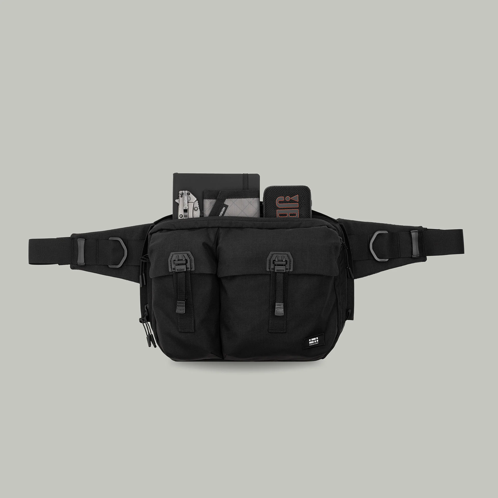 3CH0 2 Pockets Waist Bag Gen.1 RD-3CH02PWB_GEN.1 BLACK - Image 23