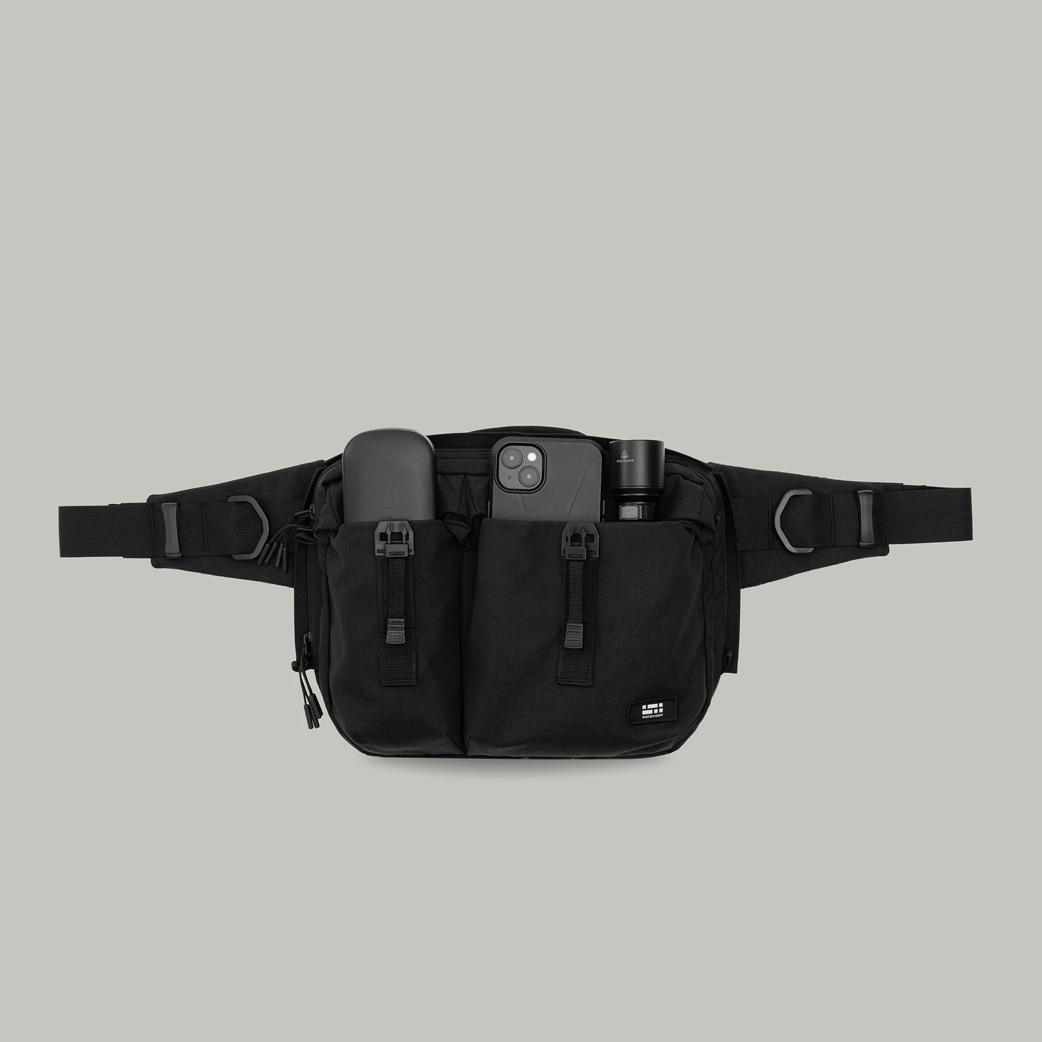 3CH0 2 Pockets Waist Bag Gen.1 RD-3CH02PWB_GEN.1 BLACK - Image 24