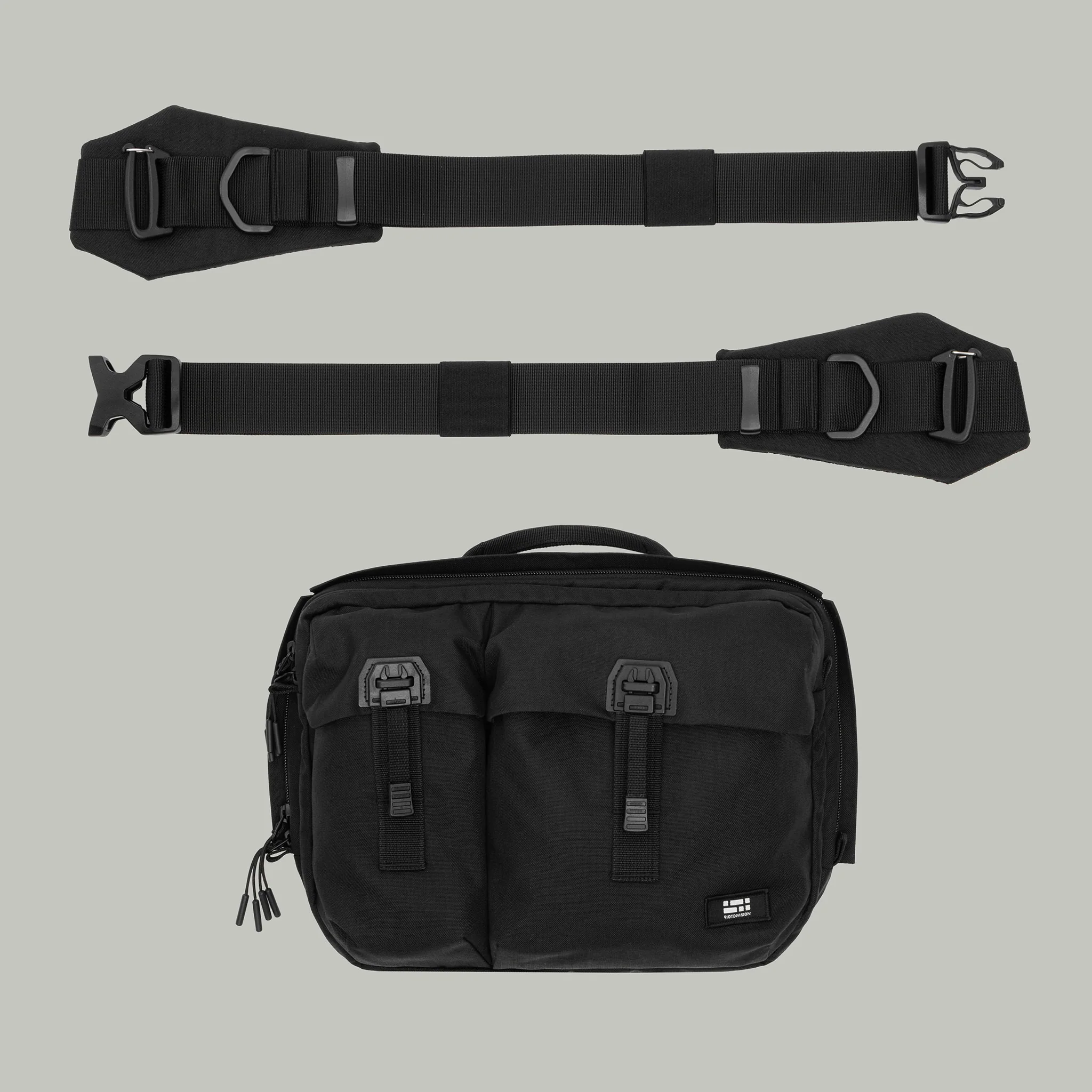 3CH0 2 Pockets Waist Bag Gen.1 RD-3CH02PWB_GEN.1 BLACK - Image 28