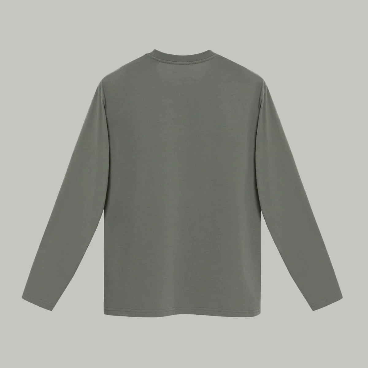 Blank Longsleeve #2 RD-BLNKLS#2 GREY KHAKI - Image 3