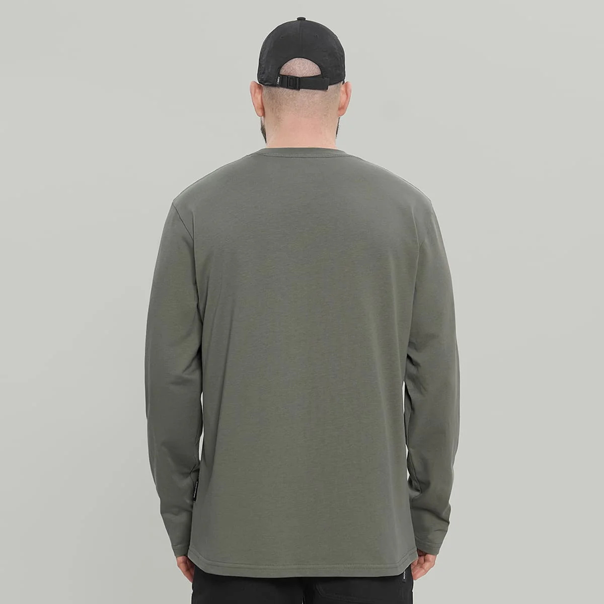 Blank Longsleeve #2 RD-BLNKLS#2 GREY KHAKI - Image 5