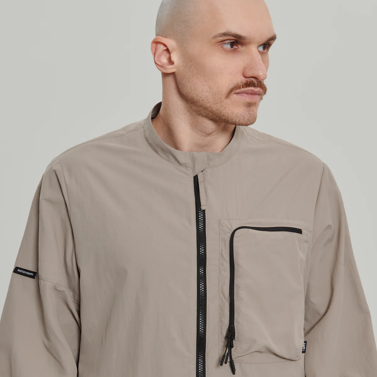 Chest Nylon Pocket Overshirt Gen.1 RD-CNPOVRSH_GEN.1 BEIGE - Image 3