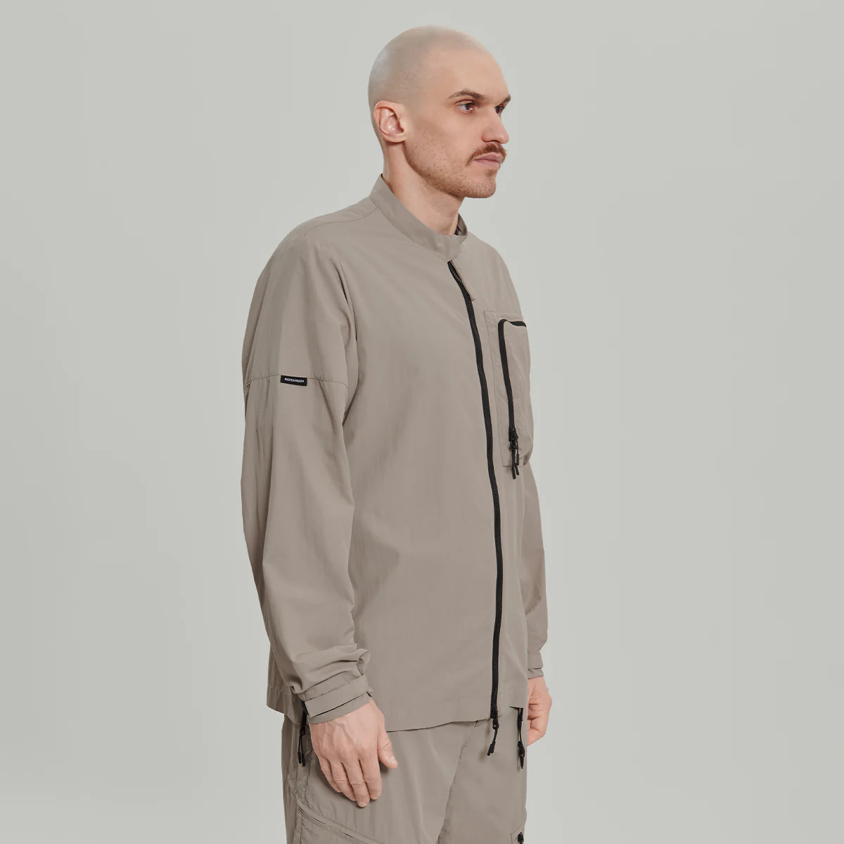 Chest Nylon Pocket Overshirt Gen.1 RD-CNPOVRSH_GEN.1 BEIGE - Image 4