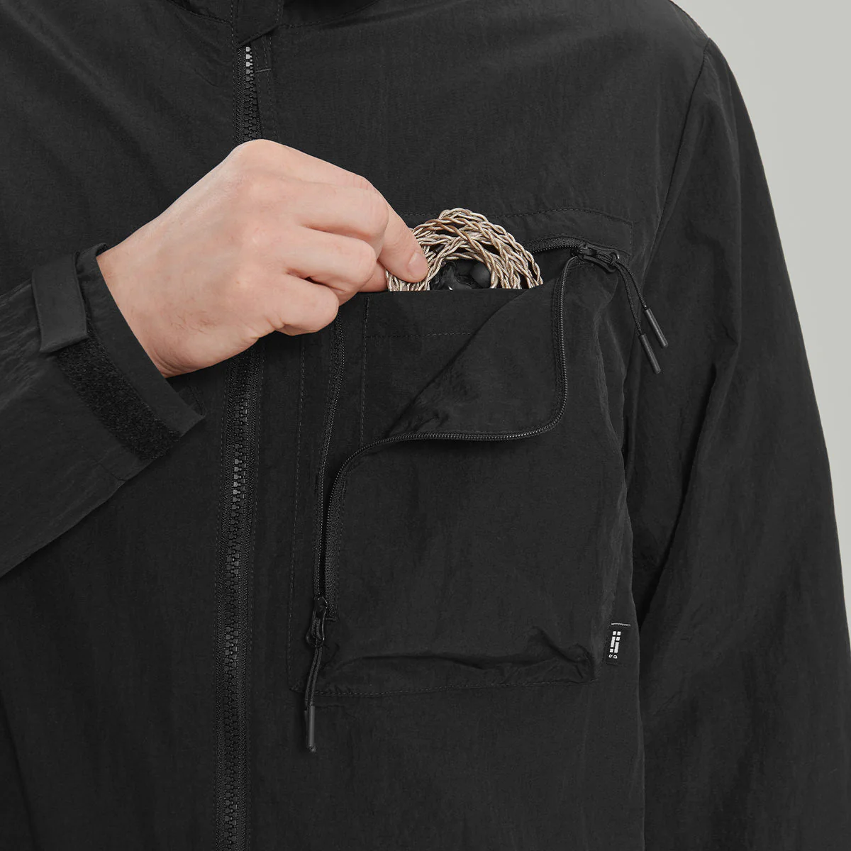 Chest Nylon Pocket Overshirt Gen.1 RD-CNPOVRSH_GEN.1 BLACK - Image 10