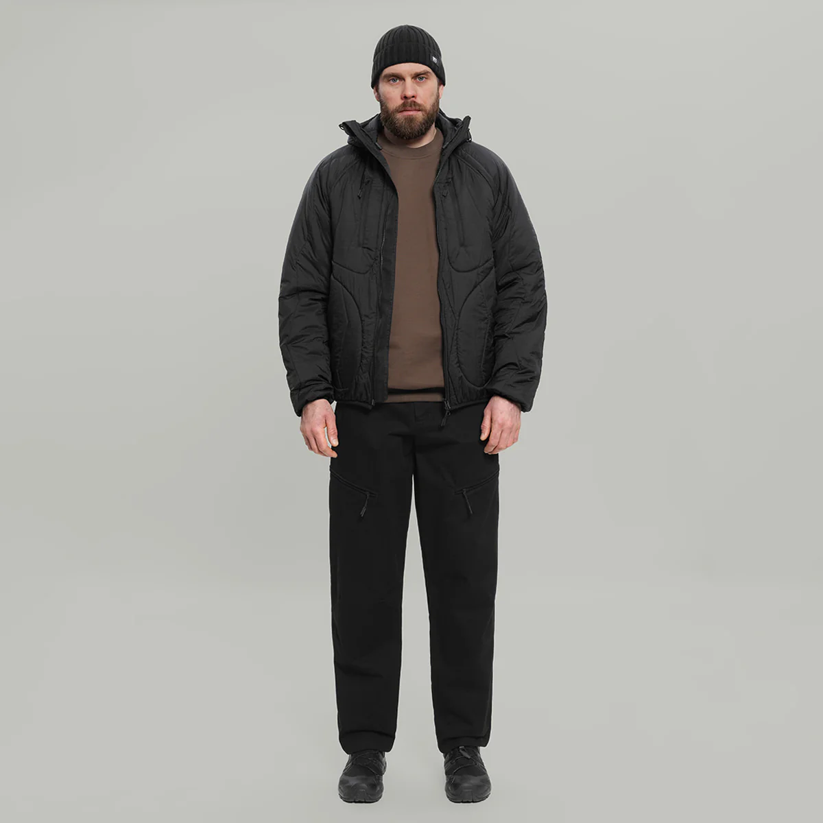 Civil Wide Cargo Cotton Pants Gen.1 RD-CWCCP_GEN.1 BLACK - Image 5