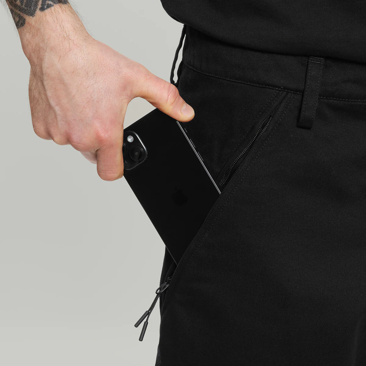 Civil Wide Cargo Cotton Pants Gen.1 RD-CWCCP_GEN.1 BLACK - Image 7