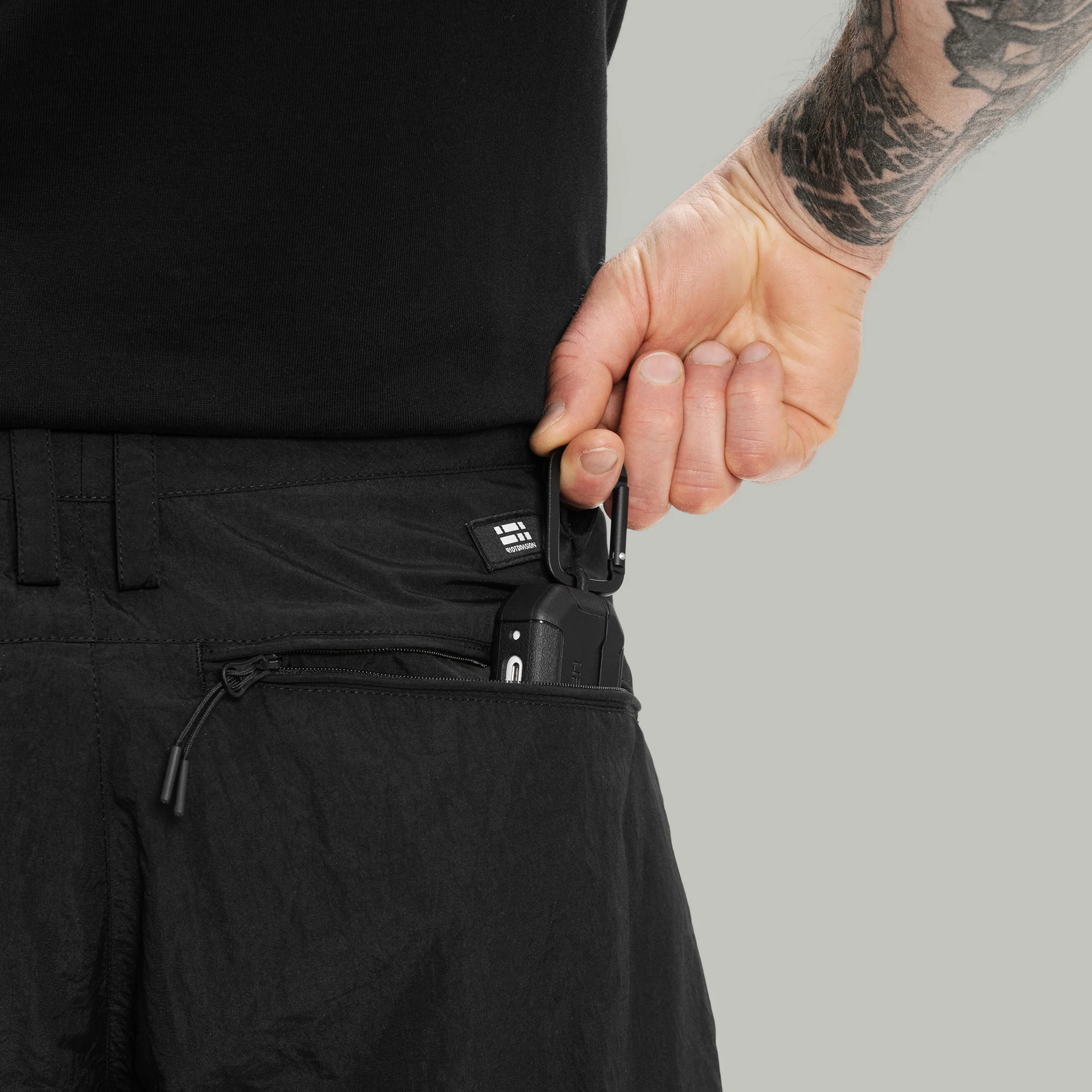 Civil Wide Cargo Shorts Gen.1 RD-CWCS_GEN.1 (SS26) BLACK - Image 10