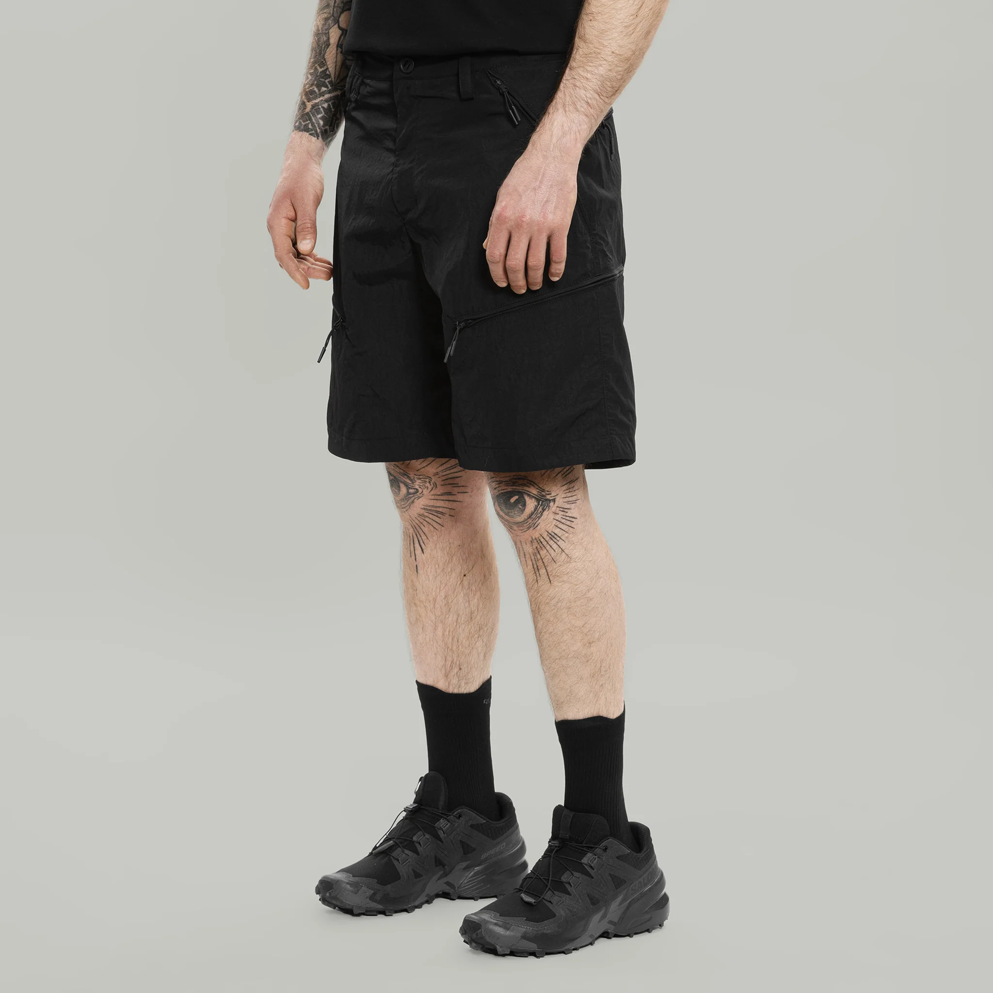 Civil Wide Cargo Shorts Gen.1 RD-CWCS_GEN.1 (SS26) BLACK - Image 3