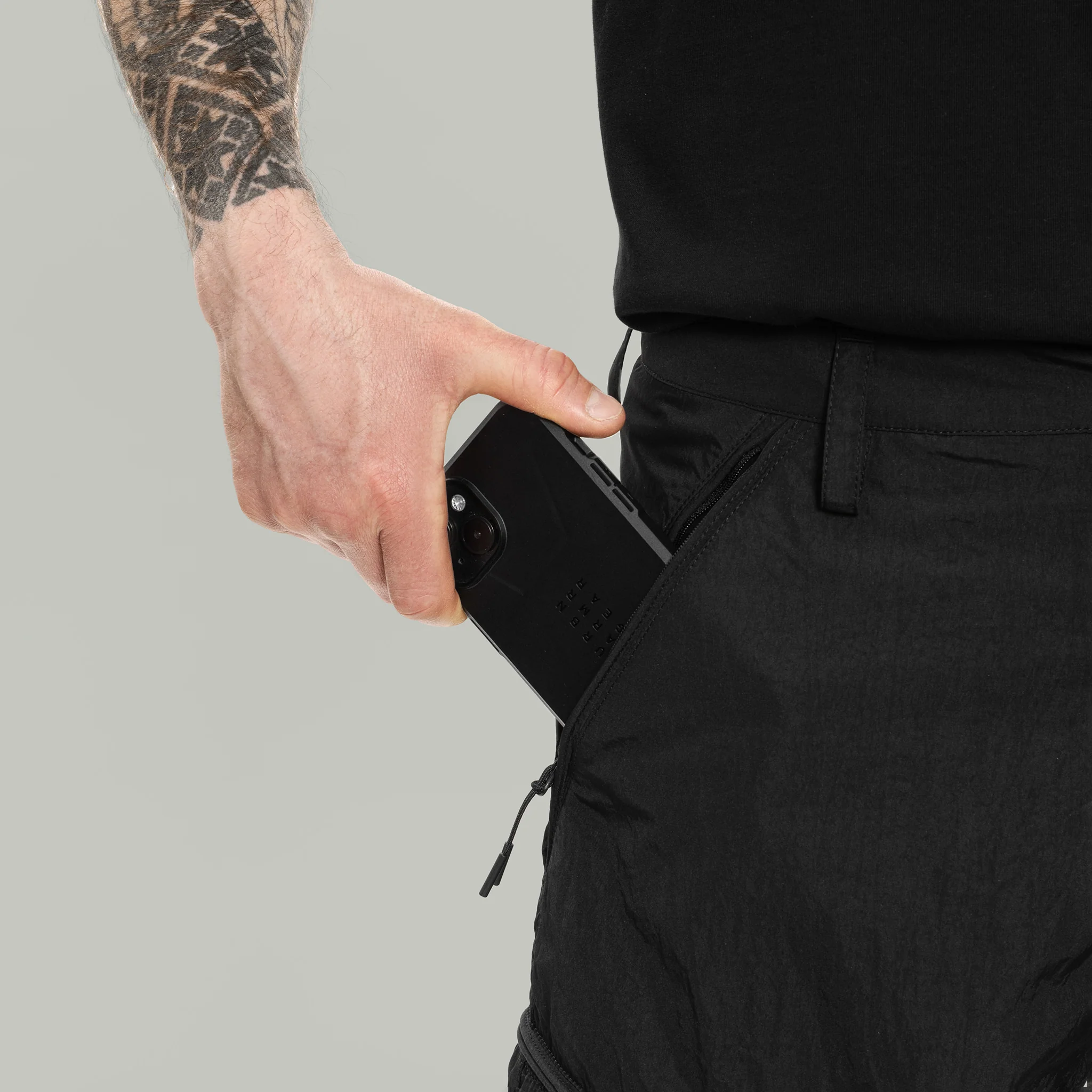 Civil Wide Cargo Shorts Gen.1 RD-CWCS_GEN.1 (SS26) BLACK - Image 7
