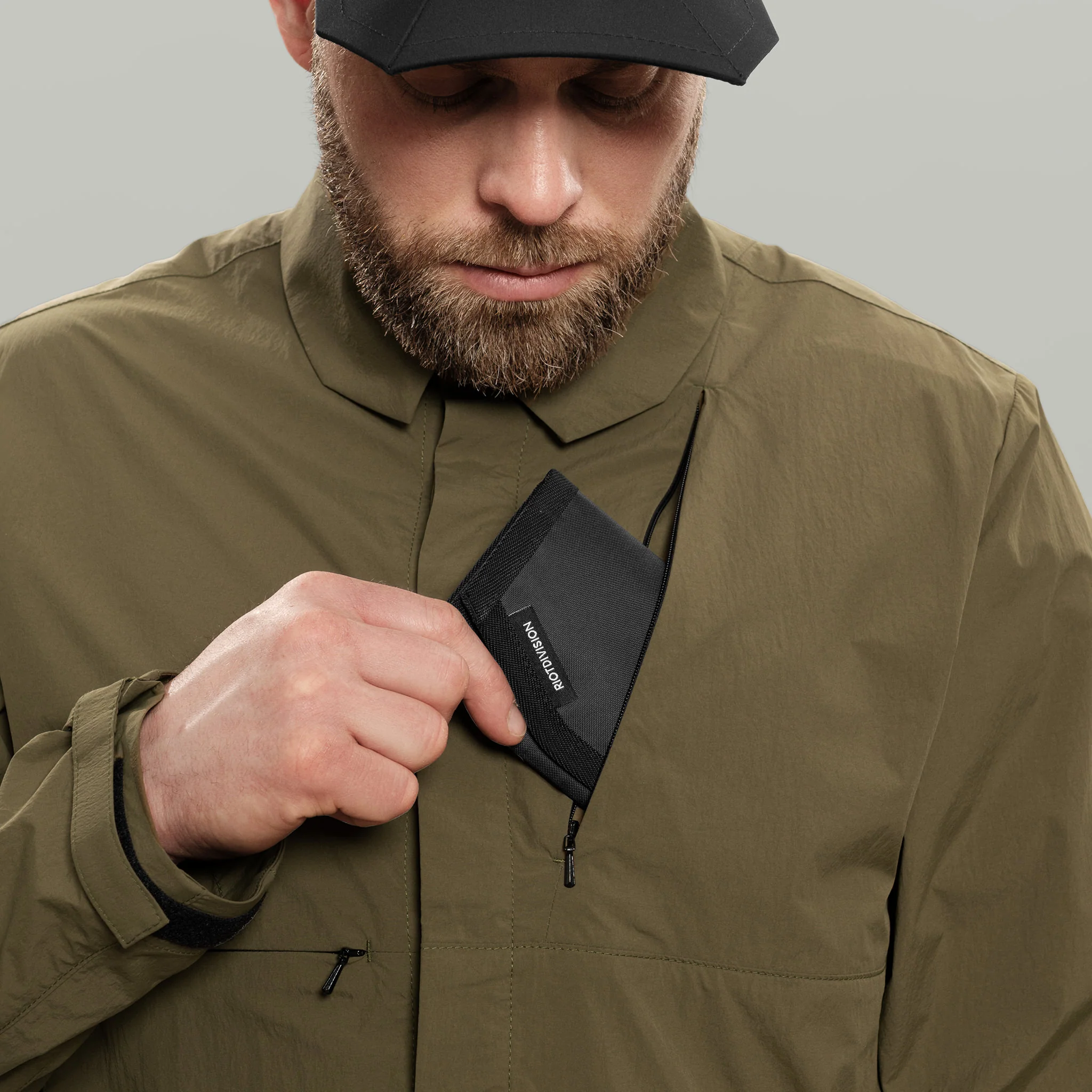 Diagonal Chest Pocket Civil Shirt Gen.1 RD-DGNLCPCS_GEN.1 KHAKI - Image 7