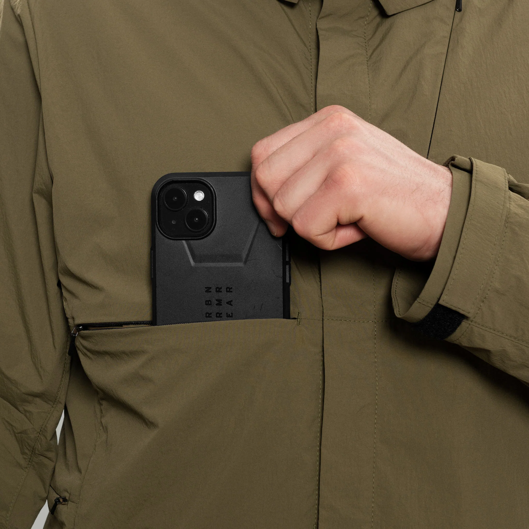 Diagonal Chest Pocket Civil Shirt Gen.1 RD-DGNLCPCS_GEN.1 KHAKI - Image 8