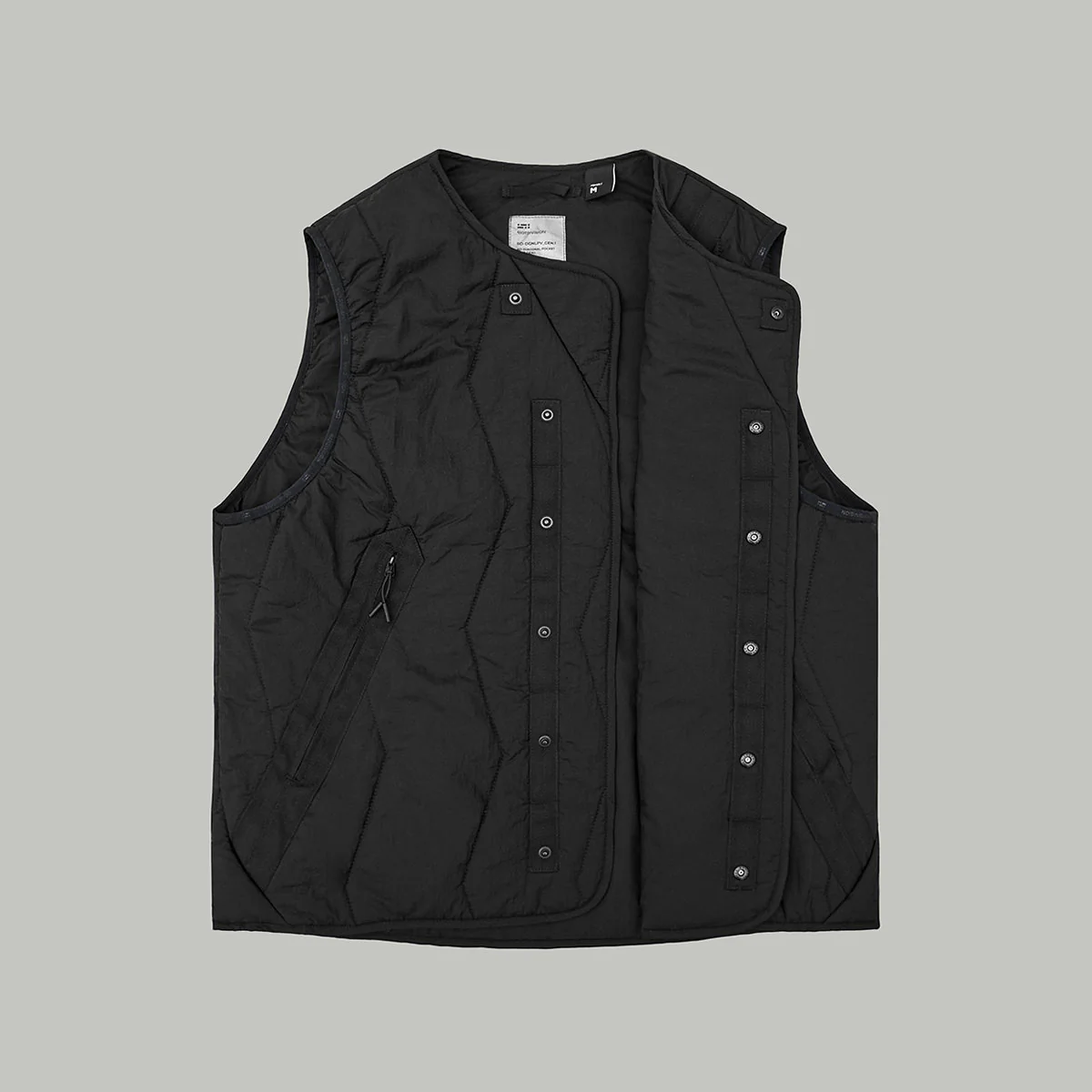 Diagonal Pocket Vest Gen.1 RD-DGNLPV_GEN.1 (FW25) BLACK - Image 10