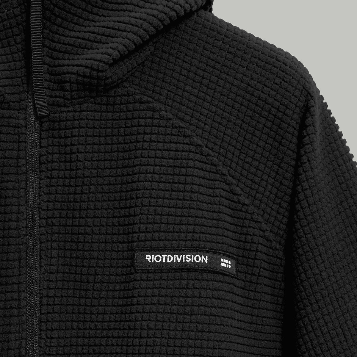 Half Zip Fleece Hoodie Gen.2 RD-HZFH_GEN.2 BLACK - Image 8