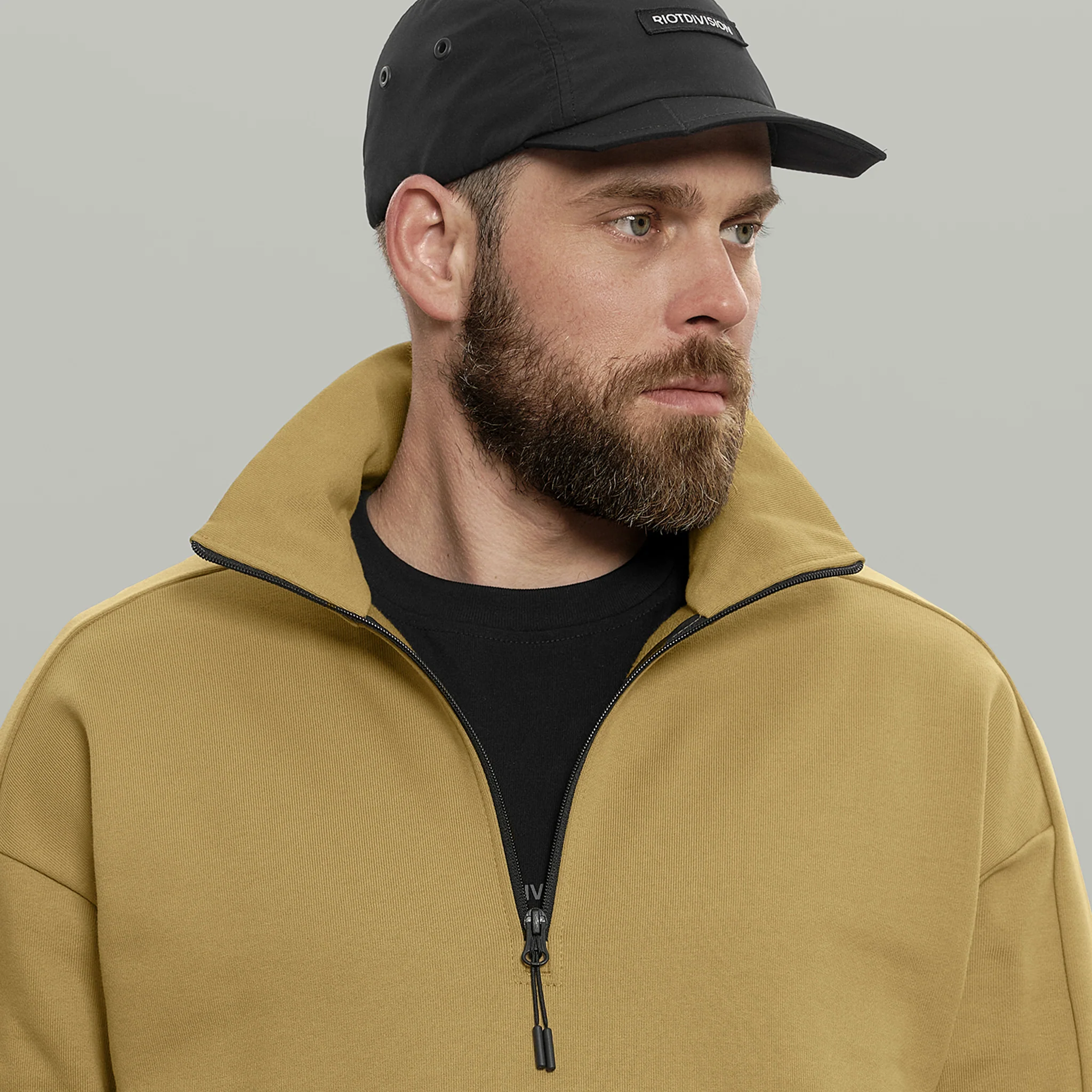 Half Zip Sweatshirt Gen.1 RD-HLFZPSS_GEN.1 COYOTE - Image 5