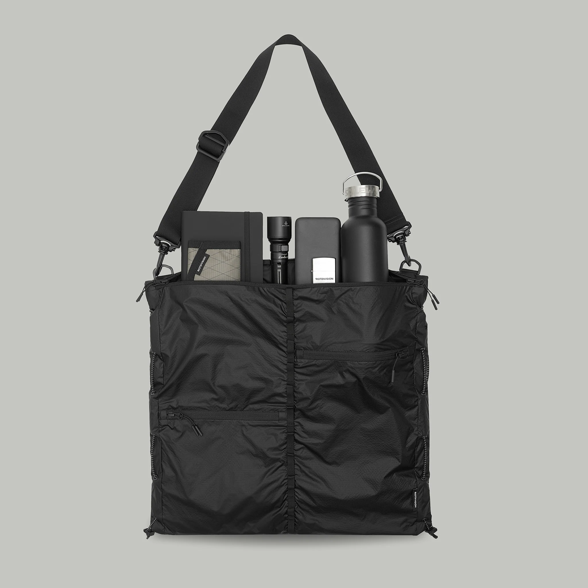 Lightweight Nylon Tote Bag Gen.1 RD-LNTB_GEN.1 BLACK - Image 14