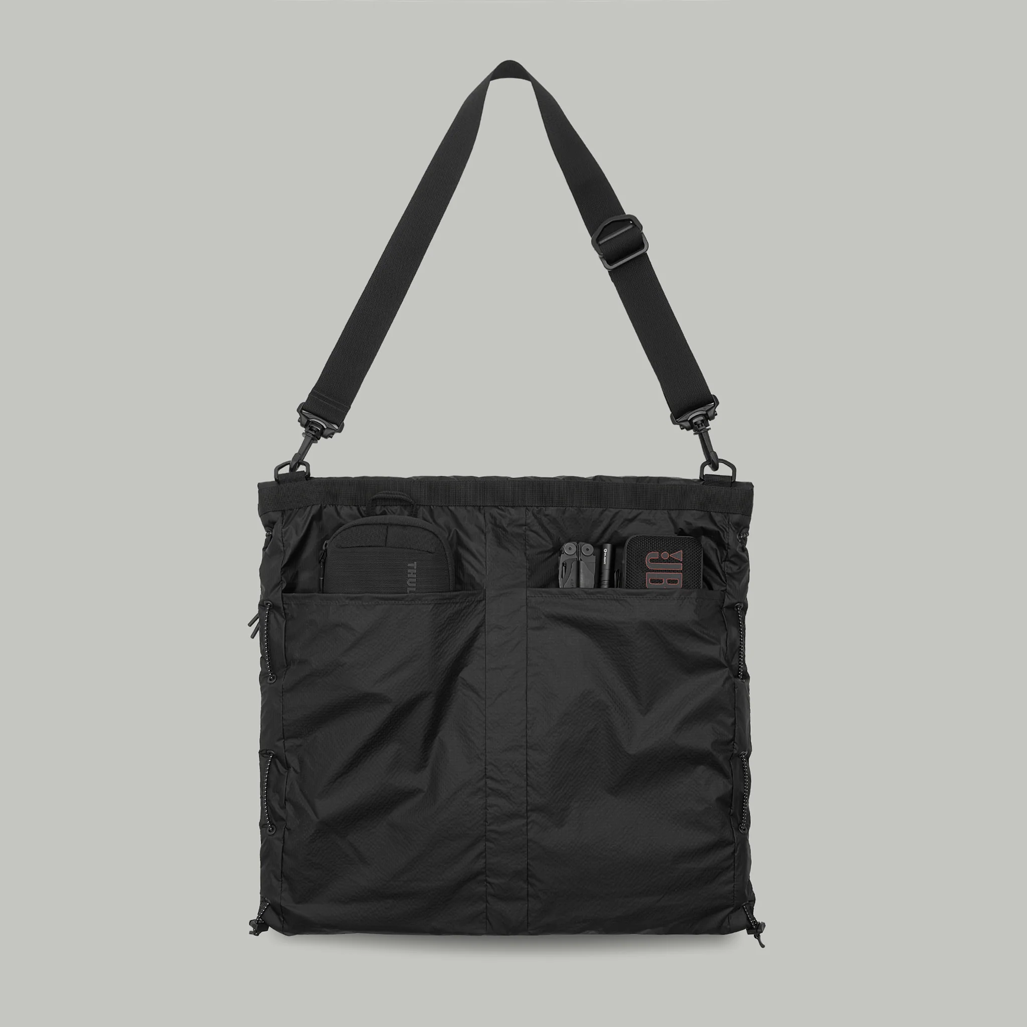Lightweight Nylon Tote Bag Gen.1 RD-LNTB_GEN.1 BLACK - Image 16