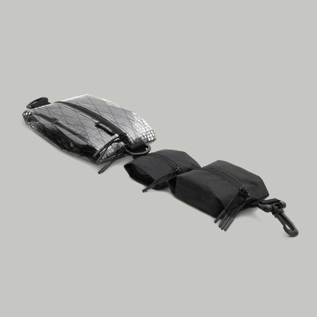 Third Dimension Pouch Gen.1 RD-THRDDP_GEN.1 TRANSPARENT BLACK - Image 3