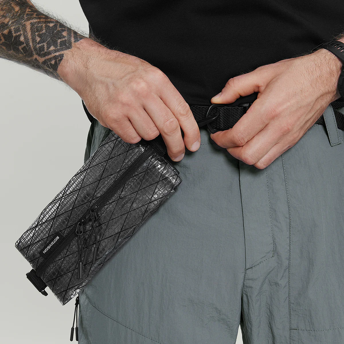 Third Dimension Pouch Gen.1 RD-THRDDP_GEN.1 TRANSPARENT BLACK - Image 7